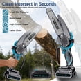 thumbnail image 2 of DGB Cordless Mini Chainsaw, 6-Inch Lithium Electric Handheld Saw for Tree Pruning, Wood Cutting & Yard Maintenance, Portable Rechargeable Chainsaw for Home & Outdoor Use, 2 of 5