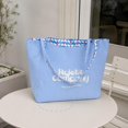 thumbnail image 1 of Bolso de hombro para mujer, bolso tote moderno y único, estilo hobo, ideal para , la , el y la oficina. Azul, 1 of 8