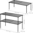 thumbnail image 3 of Organizador de estantes para armario de cocina, paquete de 2, organizador de armario de encimera expandible y apilable, estante de almacenamiento para baño, cocina, lavadero, 3 of 6