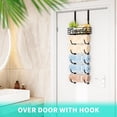 thumbnail image 4 of Towel Racks for Bathroom Storage - 6 Tier Over The Door & Wall Mount Rolled Towel Storage Organizer Holder with Metal Shelf Basket for Small Bathroom, Camper, Rv - Black, Patented, 4 of 4