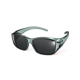 Y2K Oval Wrap Around Plastic Fancy Metal Arm Sunglasses  display picture 1