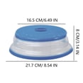 thumbnail image 2 of Cubierta antisalpicaduras plegable para microondas JYYHSF, 22 cm, gris, 2 of 7