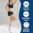 thumbnail image 2 of HAHADAXA 6 Pairs Compression Night Socks for Plantar Fasciitis, Ankle Compression Socks Soothesocks for Neuropathy, Soothe Socks Compression,Arch Support for Foot and Heel Pain Relief, 2 of 7