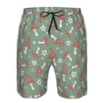 thumbnail image 3 of Goofa Retro Hippie Groovy Mushroom Printed Mens Swim Trunks Summer Quick Dry Short Beach Swimwear Bathing Suits-Medium, 3 of 9