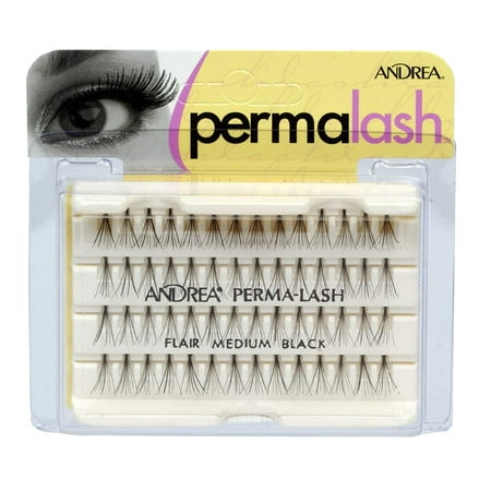PermaLash Individuals Medium Lashes, Black 56 ea (Pack of 10), Product of Andrea By