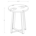 thumbnail image 2 of Walker Edison Faux Wrap Jambe Rustique Table d'Appoint - Gris Lavis, 2 of 7