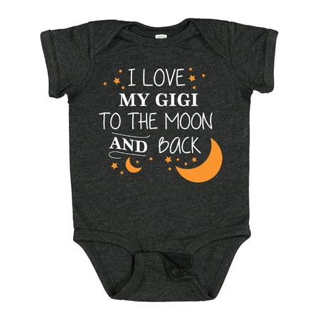 

Inktastic I Love My Gigi to the Moon and Back Gift Baby Boy or Baby Girl Bodysuit