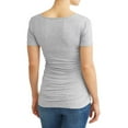 thumbnail image 3 of Times Two Maternity Ruched Sides T-shirt, 3 of 6
