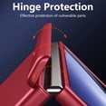 thumbnail image 5 of Allytech Slim Case for Samsung Galaxy Z Fold4, with HD Screen Protector & Adjustable Kickstand, [Hinge Protection] Anti-Fingerprint Shockproof Rugged Case for Samsung Galaxy Z Fold4 - Red, 5 of 7