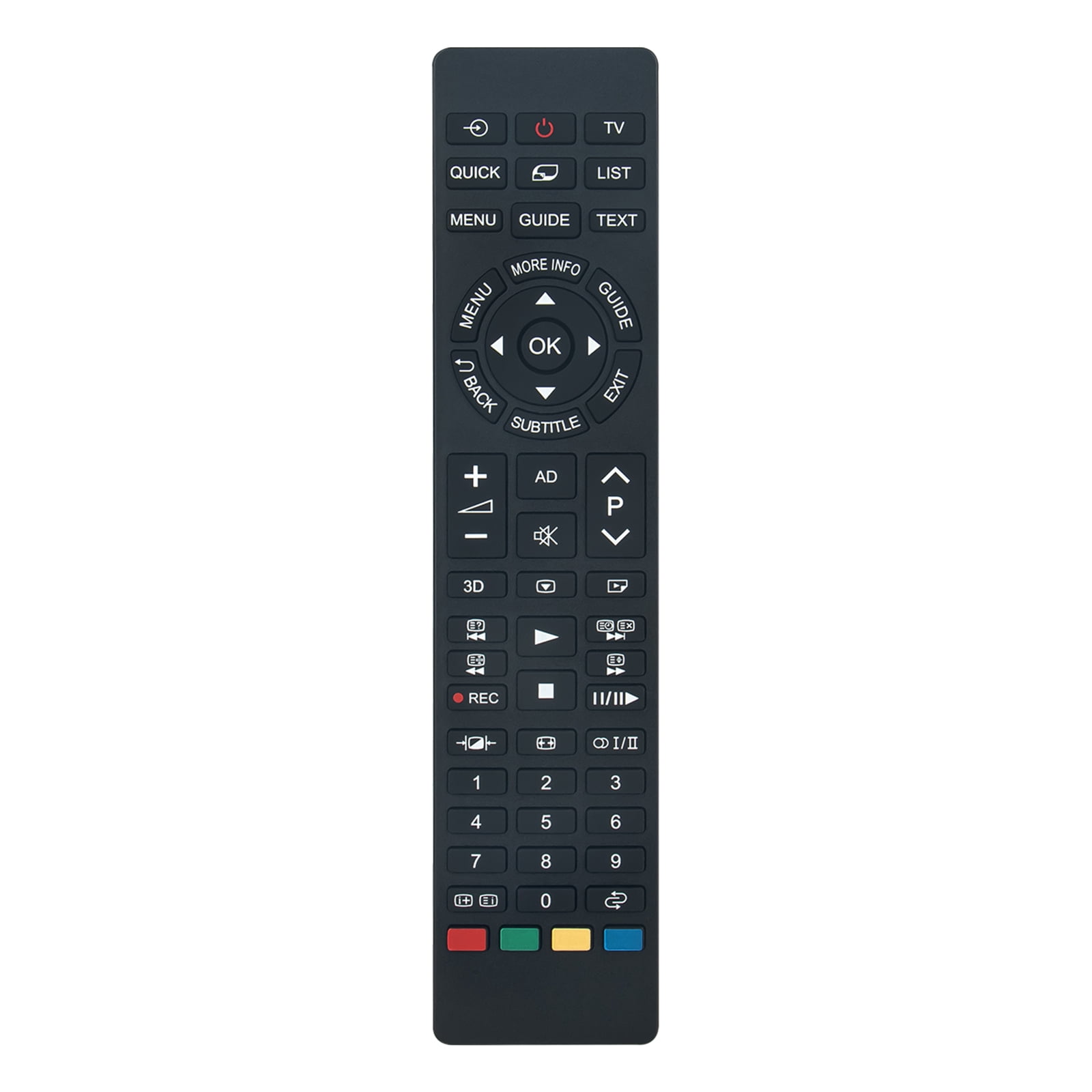 Replacement Remote For Toshiba Google Cast Smart TV - Compatible With Models 55L621U, 49L621U, 43L621U, 65L621U, 55L421U, 32L221U (CT-RC2US-17)