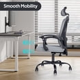 thumbnail image 4 of LAFGUR Ergonomic Office Chair, High Back Computer Chair with Adjustable Lumbar & Headrest, Gray, 4 of 7