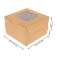 thumbnail image 2 of FRCOLOR 12Pcs Dessert Boxes with Window Small Treat Boxes Mini Cake Boxes Small Cookie Boxes Bakery Boxes, 2 of 8