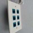 thumbnail image 1 of 10X Placa de Pared Ethernet 6 de 6 Puertos, Placa de Pared Ethernet Hembra-Hembra Extraíble Compatible con Cat7 / 6 / 6E / 5 / 5E, 1 of 5