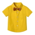 thumbnail image 4 of Edvintorg 12M-6Y Summer Boys Fashion Suit Clearance School Uniforn Sets Short Sleeve Top&Strap Shorts Suit Outfit For Baby Toldders Shirts Photography Performance Set, 4 of 7