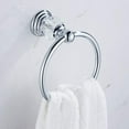 thumbnail image 5 of Crystal Bathroom Accessories, Chrome 24 Inch Towel Bar Set Polished Brass Toilet Paper Holder Towel Ring Coat Hooks Bathroom Hardware 4 Pieces Wall Mounted, 5 of 9