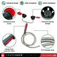 thumbnail image 2 of TRADESAFE Drench Hose Eye Wash Station, Emergency Eye Wash Station OSHA Approved, Dual Spray Heads, 2 of 9
