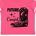 thumbnail image 4 of Inktastic Future Cowgirl Western Boot Rodeo Girls Toddler T-Shirt, 4 of 5