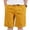 Yellow, variant on Ynynloco Mens Casual Shorts - Cotton Drawstring Summer Beach Stretch Twill Chino Golf Shorts with Side Pockets for Daily Outdoor Wear
