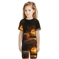 thumbnail image 5 of Balery Cozy Tree Hole Cabin Conjunto de Pijama Infantil de Manga Corta con Estampado – Ropa de Dormir de Algodón Suave-X-Large, 5 of 5