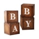 thumbnail image 3 of 4x Cajas de bebé con letras Género Decoración Cajas de globos reutilizables para el hogar Boda Foto de Navidad Suministros para , COLOR DE LA MADERA Macarena Cajas de Globos, 3 of 8