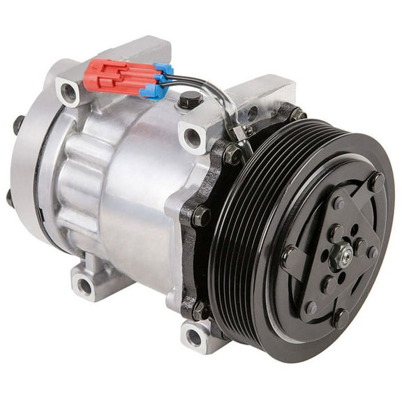 AC Compressor & 7 Groove A/C Clutch For Chevy Kodiak GMC TopKick 8.1L Gas V8 Replaces Sanden SD7H15 4754 7332 - BuyAutoParts