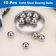 thumbnail image 3 of Paquete de 10 bolas de rodamiento de 3/8", acero inoxidable 440C, bolas de precisión G10 para rodamientos, bicicletas, ruedas, piezas automotrices y bricolaje (pulido espejo), 3 of 6
