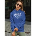thumbnail image 2 of Brooklyn 1987 College Style Hoodie Women -Image by Shutterstock, Female Large, 2 of 4