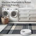 thumbnail image 5 of ODIKA 4'x6' Machine Washable Non-Slip Area Rug, Minimalist Interlocking Stripe with Clean Flow High Traffic Rug, Gray, 252319, 5 of 7