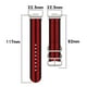 thumbnail image 5 of Inteprter Correa de repuesto para reloj inteligente, correa ajustable, piezas de reparación de coloridas tejidas, compatibles con accesorios Watch Electrónica negro rojo, 5 of 6