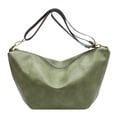 thumbnail image 1 of Bolso bandolera de piel suave para mujer, bolso bandolera grande con correa ancha, bolso bandolera grande de piel, bolso hobo vintage, 1 of 5