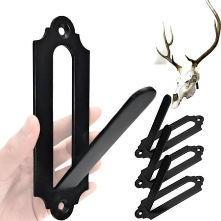 3PCS Skull Hooker Little HookerMount - Perfect Kit for Hanging and Mounting Hogs Aoudad Alligator Black Bear Skulls for Display Graphite Black