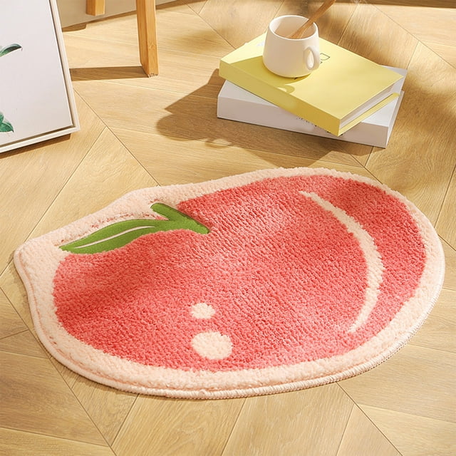 Xihbxyly Artículos para Menores de 10 Años Felpudo Entrada de Estilo Cremoso para Baño, Absorbente de Agua, Antideslizante, Ideal para Uso En La Ducha Del Hogar
