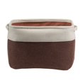 thumbnail image 1 of Sundries Storage Basket Foldable Cotton Linen Box for Home Bedroom Houseroom, 1 of 3