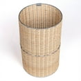 thumbnail image 4 of happimess Cecil Modern 4.13-Gallon Natural Wicker Cylinder Waste Basket, Natural/Silver, HPM1100B, 4 of 8