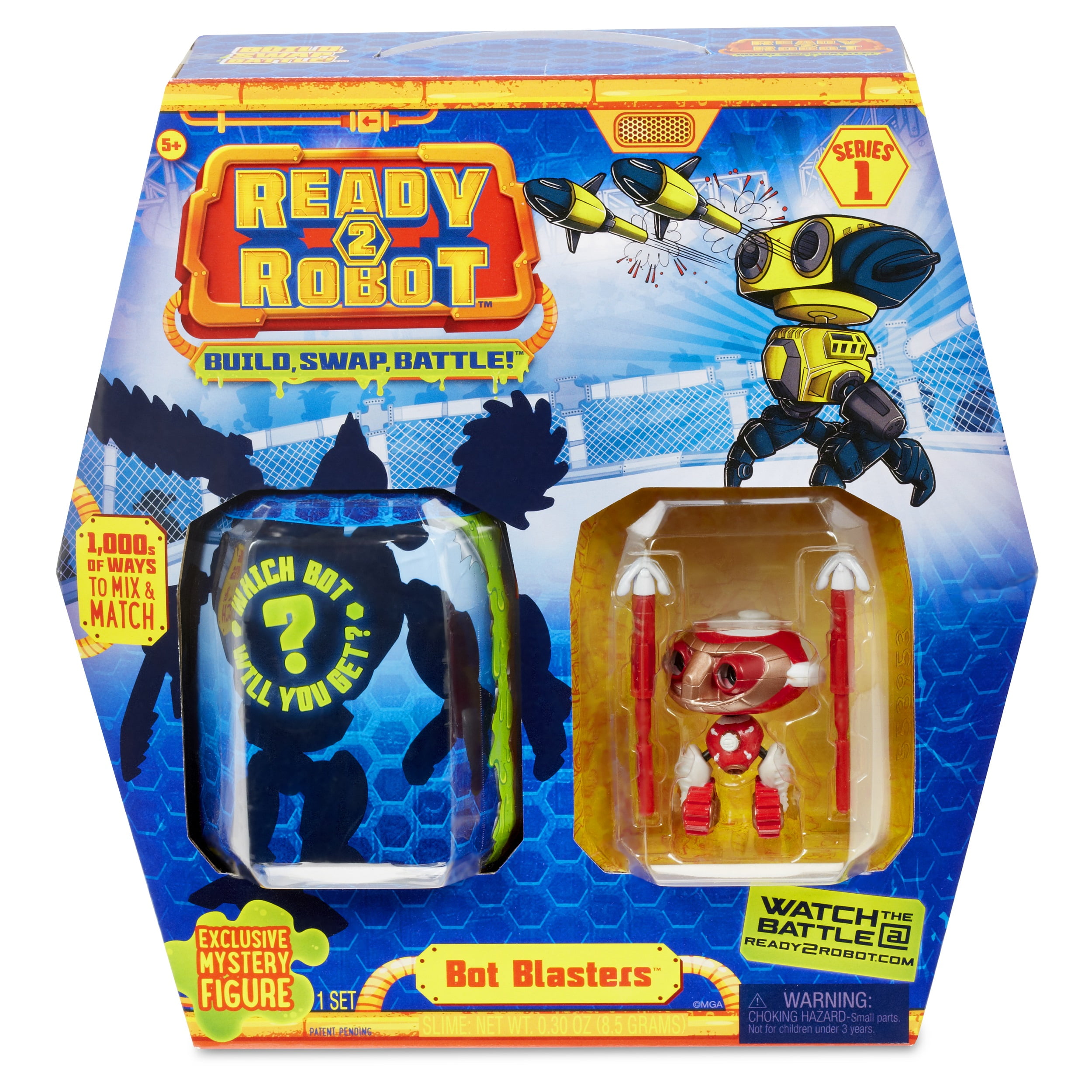 Ready2robot Tag Team Battle Pack Toy 2 Pilots 4 Weapons 1 Shooter Slime for sale online