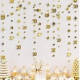 thumbnail image 4 of Cheerland Gold 30th Birthday Decorations Number 30 Circle Dot Twinkle Star Garland Metallic Hanging Streamer Bunting Banner Backdrop, 4 of 5