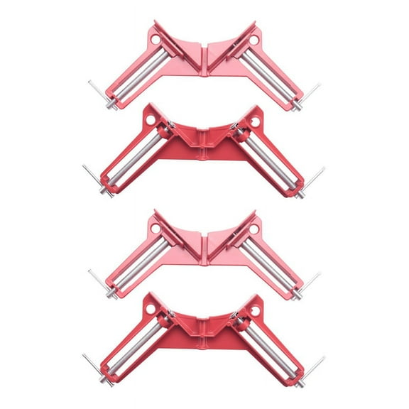 Corner Clamps 3Inch 4Pcs 90 Degree Right Angle Clamp Clamp for Wood Working Metal DIY Glass Picture Framing Jig
