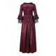 thumbnail image 5 of Gibobby Vestidos de fiesta Vestido de fiesta princesa Cosplay Lace Retro Mujer vestido de mujer(Vino, XXXL), 5 of 5