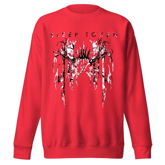 Sleep Token Drip Jumbo Print Unisex Sweatshirt - Red - Small