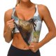 thumbnail image 3 of Balery Cat In Sun Hat Sujetadores deportivos con espalda cruzada para mujer, acolchados, sin costuras, de alto impacto, ideales para yoga, gimnasio, entrenamiento y fitness.-XX-Large, 3 of 8
