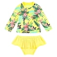 thumbnail image 4 of Trajes de baño para niños Trajes de baño de manga larga divididos para niñas Trajes de baño para niños con protección solar Traje de playa para bebés Trajes de aguas termales, 4 of 5