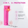 thumbnail image 2 of Personal Safety Alarm and Pepper Spray Combo for Women self Defense - Max Strength Pepper Gel & 130 dB Siren & Strobe Lights, Flip-top Safety Cap & UV Marking, Spray Canister Replaceable, 2 of 6