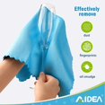 thumbnail image 2 of Microfiber Glass Cleaning Cloth, 8PK, Premium Microfiber Glass and Window Cleaner, Lint Free Magic Cleaning Cloths for Glass, Windows, Windshields, Mirrors, Stainless Steel, 12"x12", 2 of 4
