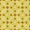 thumbnail image 1 of Ahgly Company Machine Washable Indoor Square Transitional Yellow Area Rugs, 6' Square, 1 of 7