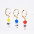 thumbnail image 5 of 2 set Alloy Enamel Roman Number Clock Charm Locking Stitch Markers Golden Tone 304 Stainless Steel Clasp Stitch Marker Mixed color 3.3cm, 5 of 8