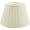 Off White & 16" Width, variant on French V-drape Pleated Spider Construction Lamp Shade, Ivory Cotton Fabric, 6"Top x 17"Bottom x 12"Slant