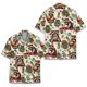 thumbnail image 2 of Camisas hawaianas de mapache con estampado 3D de manga corta holgadas y transpirables estilo polinesio Tiki para hombre y mujer, para fiestas en la playa, 2 of 5