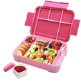 thumbnail image 1 of Fiambrera para niños con compartimentos, fiambrera para niños con 6 compartimentos y una caja de salsa separada, caja Bento para niños sin BPA, diseño a prueba de fugas, perfecta para, 1 of 5
