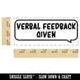 thumbnail image 2 of Verbal Feedback Given Speech Bubble Teacher Student School Self-Inking Rubber Stamp Ink Stamper - Blue Ink - Small 1-1/2 Inch, 2 of 7