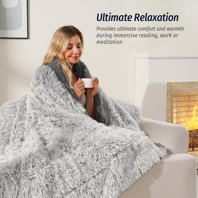 Fur Throw Buzio Weighted Blanket Buzio 15lbs Weighted Blanket